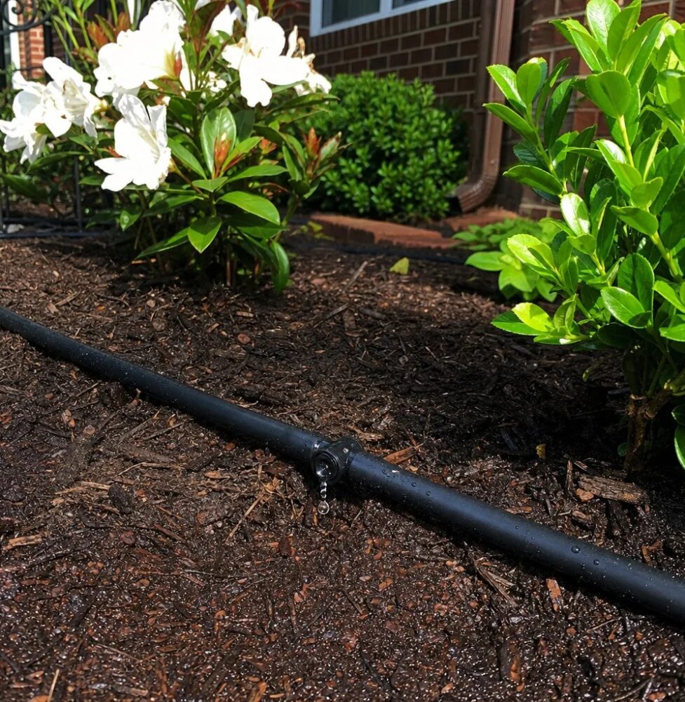 Irrigation install on a semi-rural Zebulon property